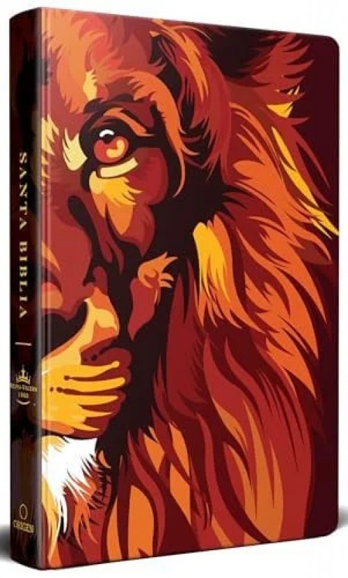 Biblia RVR 1960 Letra Grande Tamaño Manual, TD león de Judá Marrón (Edición Cantos Pintados) / Spanish Bible RVR 1960 Handy Size Large, Hardcover Lion Of