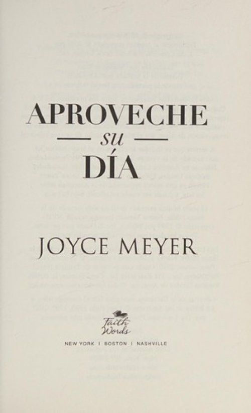 Aproveche Su Día