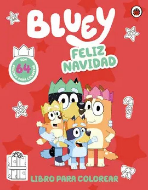 Bluey. Feliz Navidad. Libro para Colorear
