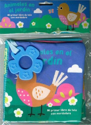 LIBRO DE TELA CON MORDEDERA: ANIMALES EN EL JARDÍN
