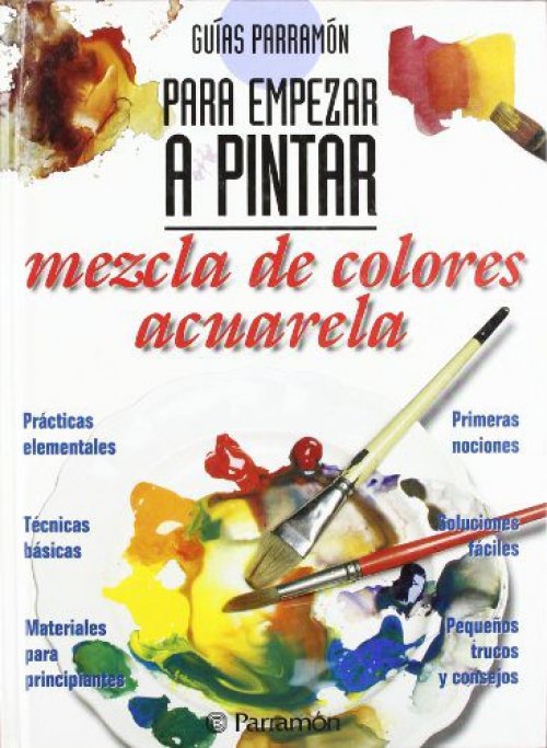 Mezcla de colores acuarela