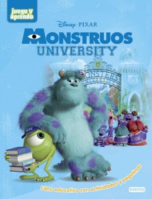 Monstruos University Libro educativo con actividades y pegatinas