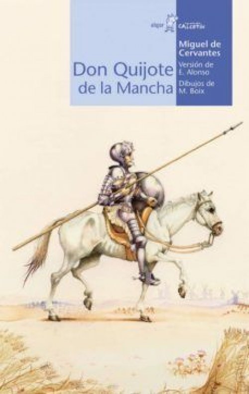 CALCETIN AZUL. DON QUIJOTE DE LA MANCHA