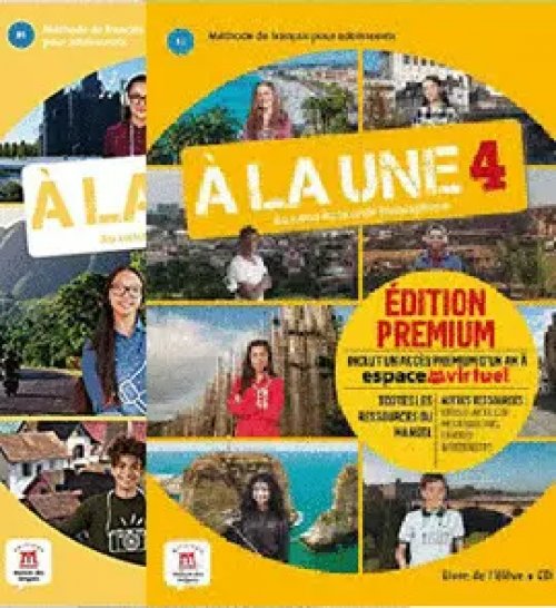 Pack a la Une 4 Premium Livre de L Eleve + Cd Cahier