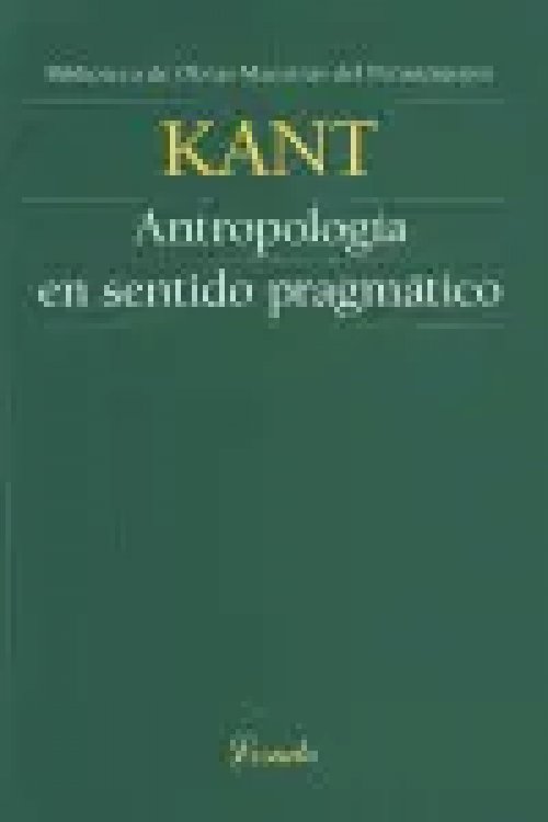 Antropologia en Sentido Pragmatico