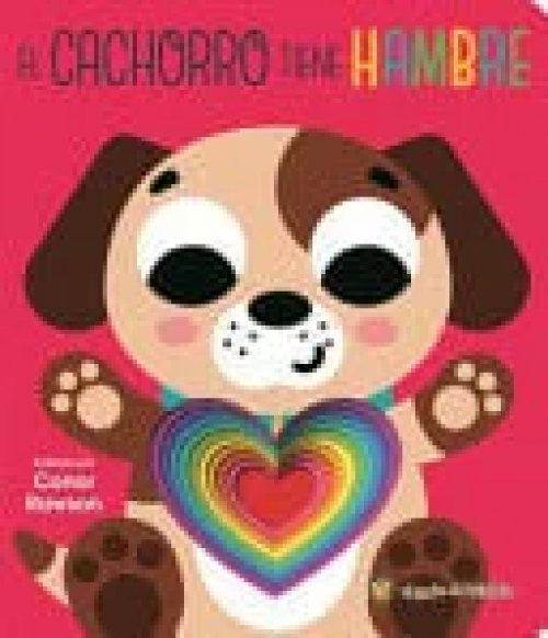 Pequeños amigos. El cachorro tiene hambre