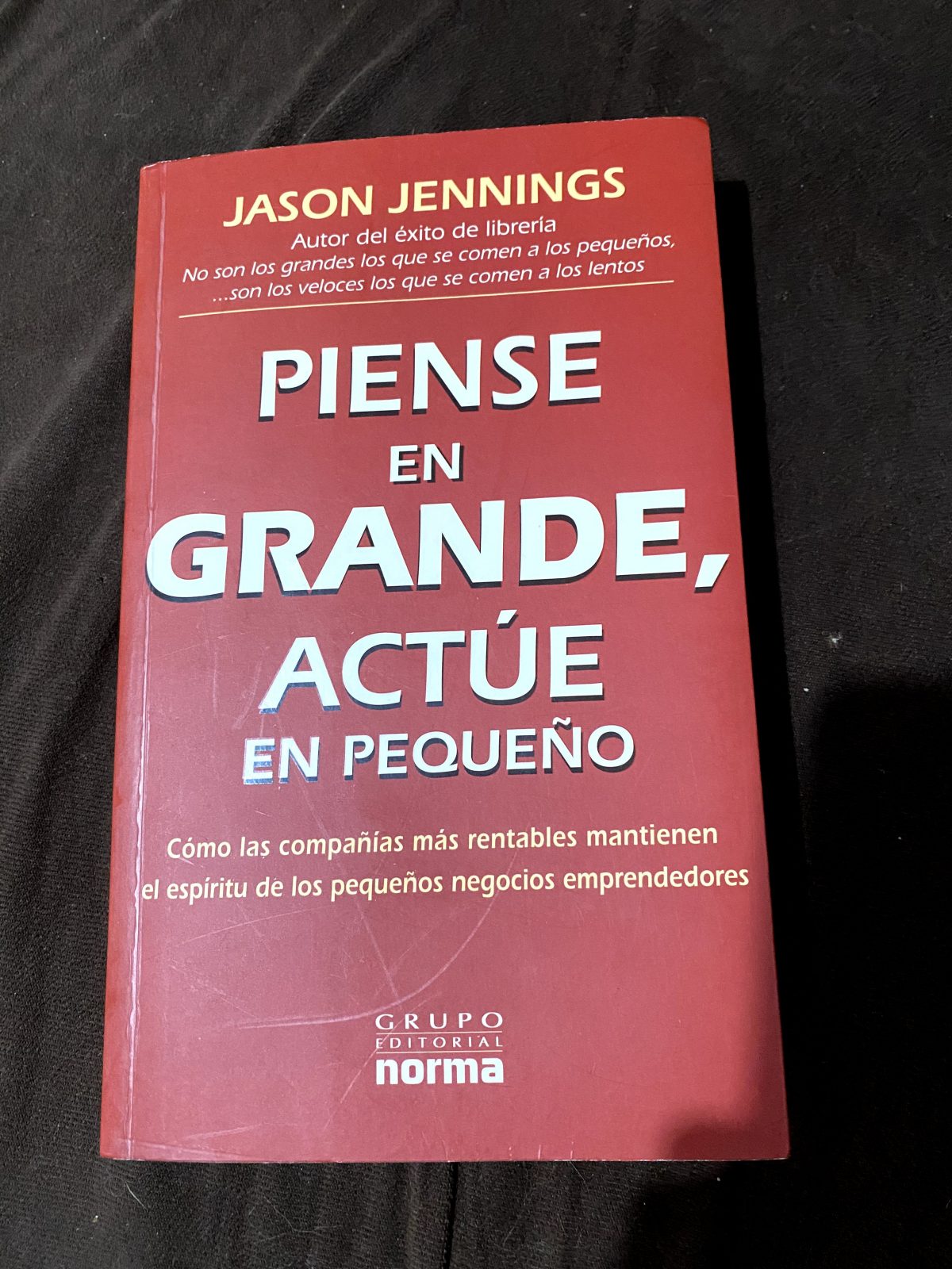 Piense en grande, actúe en lo pequeño